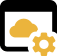 A yellow cloud icon without a background