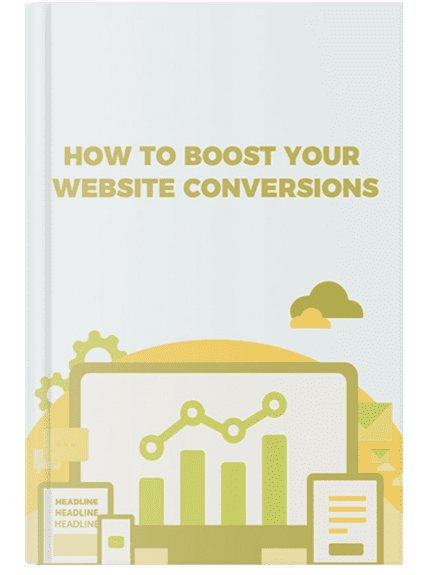 A cover book mock-up of BHirst Media's website's conversion rate optimization funnel pack with no background