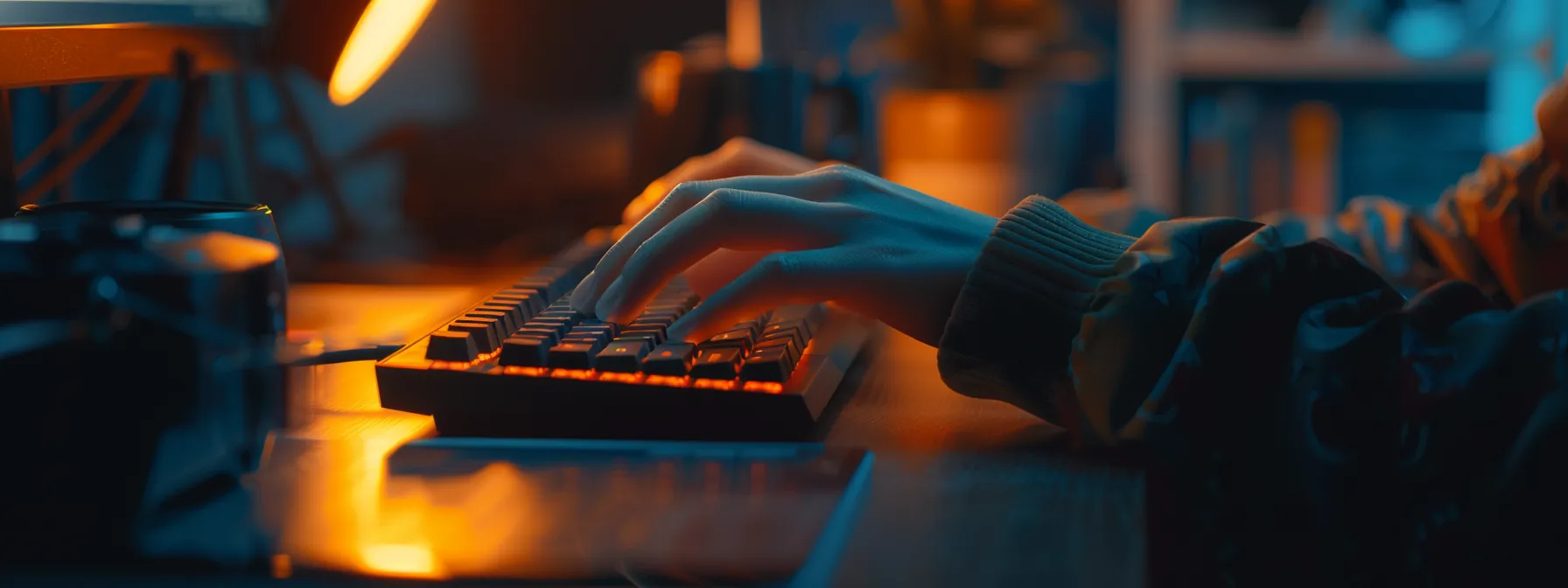 a person navigating a website using a keyboard, with clear focus indicators and smooth functionality highlighted.