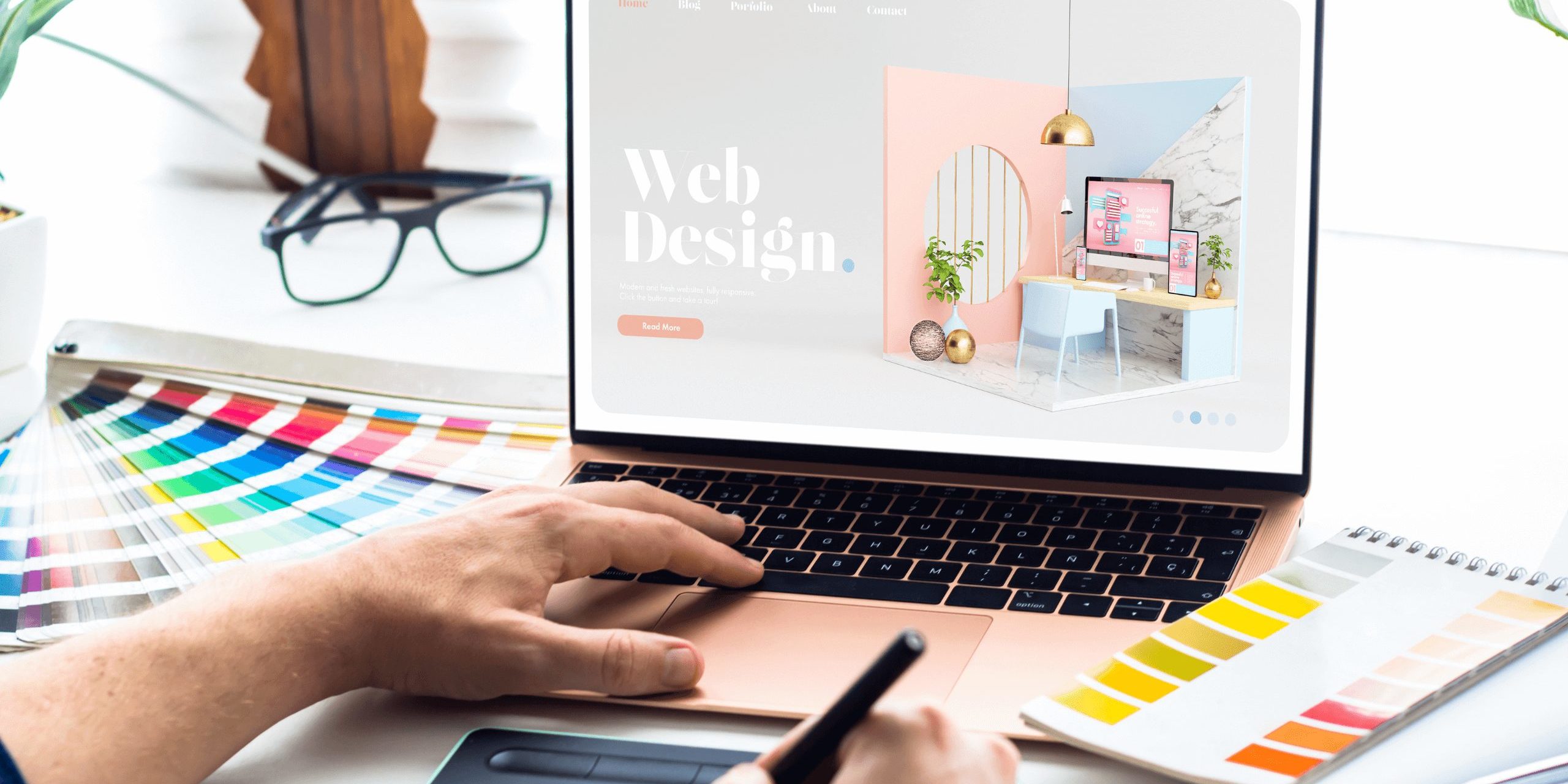 A web design desktop